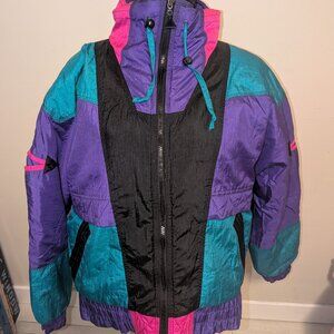 Vintage 80s 90s Glacier's Edge Winter Ski Snow Jacket Coat Size M